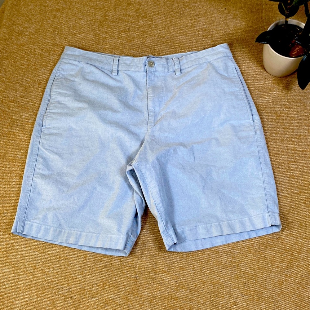 Chaps Men’s Stretch Classic Fit Powder Blue Shorts (Size 36)
